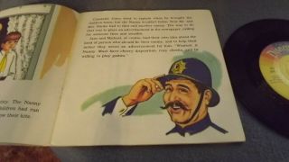 1965 Walt Disney ' s Mary Poppins 24 Page See,  Hear & Read Book & Record 33 1/3 RPM 3