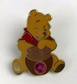Disney Winnie The Pooh Honey Collector Trading Pin Disney Bear Gem Pink World