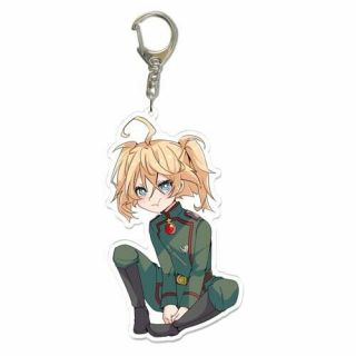 Anime Youjo Senki Tanya Degurechaff Acrylic Keychain Keyring