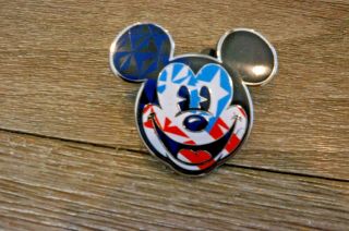 Disney Trading Pins Mickey Mouse Icon 2018 Epcot Showcase United States Us Flag