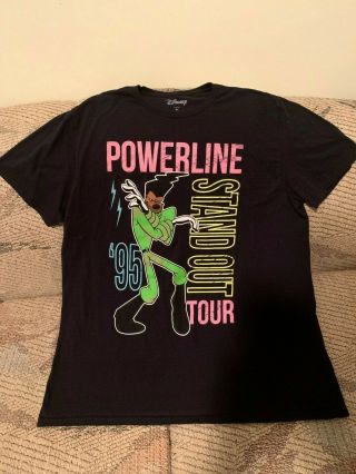 Disney Goofy Movie Powerline Stand Out Tour ‘95 T - Shirt Tee Shirt Xl