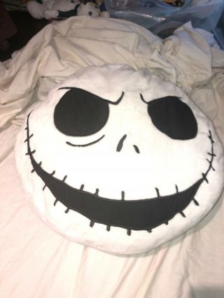 Nightmare Before Christmas Jack Skellington Head Plush Pillow And Throw