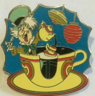 Mad Hatter Tea Party Wdw Ride Alice In Wonderland Disney Pin P