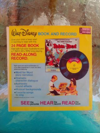 Walt Disney Presents Sleeping Beauty 24 Page Read Along Book & Record 33 1/3 RPM 2