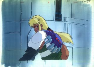 Genesis Surviver Gaiarth Anime Production Cel W Background & Sketch 10x14 Ital