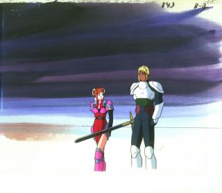 Genesis Surviver Gaiarth Anime Cel W Painted Background 10 X12 Sahari & Ital