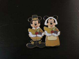 Pin 42557 Wdw - Mickey & Minnie Mouse Pilgrims Thanksgiving 2005