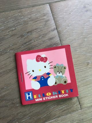 Vintage Hello Kitty Sanrio Mini Sticker Book From 1988