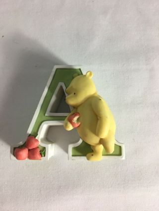 Classic Winnie The Pooh Disney Alphabet Letter,  Ceramic,  Michel & Co - Letter A