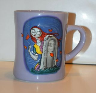 Disney Store Nightmare Before Christmas Sally Rip Ceramic Purple Coffee Mug 3d
