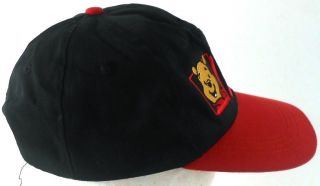 Winnie The Pooh Embroidered Red & Black Small Youth Size Cap Hat 2