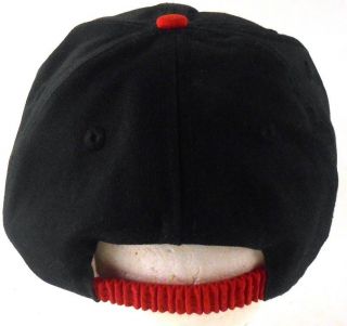 Winnie The Pooh Embroidered Red & Black Small Youth Size Cap Hat 3
