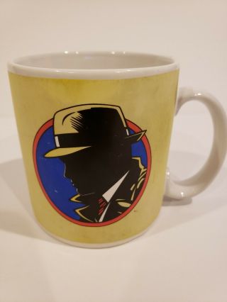 Vintage 1990 Applause Dick Tracy Ceramic Mug