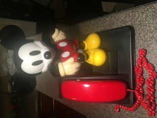 Mickey Mouse At&t Collectible Push Button Phone