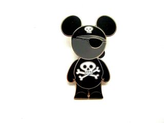 Disney Pin Mouse Ears People - Pirate W/ Eye Patch,  Skull/bones [60431]