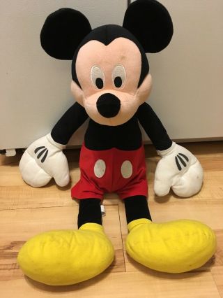 Large Disney Mickey Mouse Plush 28” Stuffed Animal Toy Jumbo Large Figure