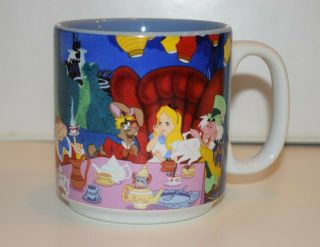 Disney Alice In Wonderland Mad Hatter Tea Party Ceramic Coffee Mug Thailand Euc