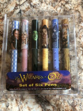 The Wizard Of Oz 6 Pen Set.  Warner Bothers 1998