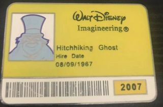Walt Disney Imagineering Hitching Ghost I.  D.  Badge Series LE 300 Pin 2