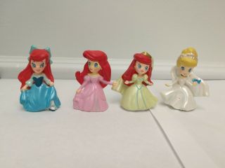 Zizzle Disney Princess Zizzlingers Figurines Ariel Cinderella Wedding Blue Pink
