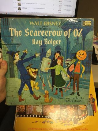 Walt Disney The Story Of The Scarecrow Of Oz With Ray Bolger Lp Vinyl
