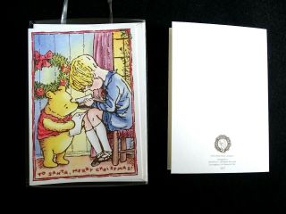 Winnie The Pooh Christopher Robin Christmas Cards 12 Michel & Co Vintage