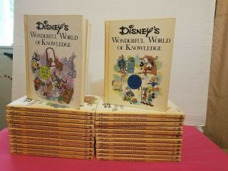 Vintage Disney Wonderful World Of Knowledge Books 1 To 25 And Yearbook 81 & 82
