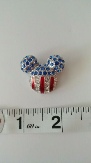 Disney Pin Mickey Mouse Red White & Blue