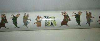 Vintage Hanna Barbera Yogi Bear Boo Boo Cindy Ranger Smith Wrapping Paper Roll