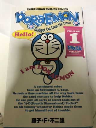 English Comics Doraemon Gadget Cat From The Future Vol.  1 From Japan 191987