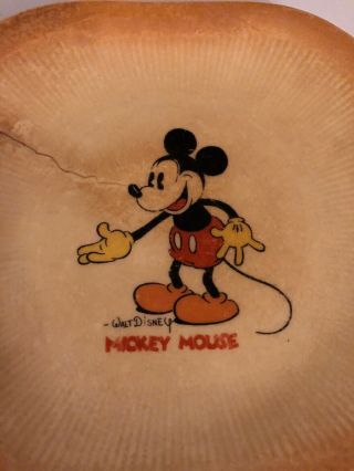 Patriot China Mickey Mouse Plate Walt Disney Enterprises 1930s? 2