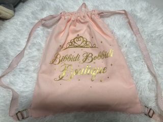 Disney Parks Bibbidi Bobbidi Boutique Bag Drawstring Backpack Pink Princess