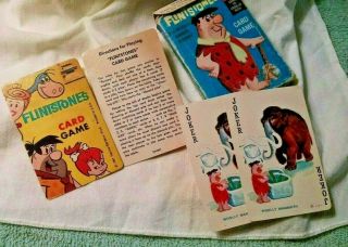 Vintage 1961 The Flintstones Animal Rummy Card Game Ed - U - Cards Hanna Barbera
