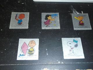 Vintage Peanuts Stickers Charlie Brown Lucy Linus Snoopy Wonder Bread