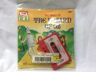 1978 Walt Disney Productions Story Of Wizard Of Oz Read Along Book,  Cassette Tape
