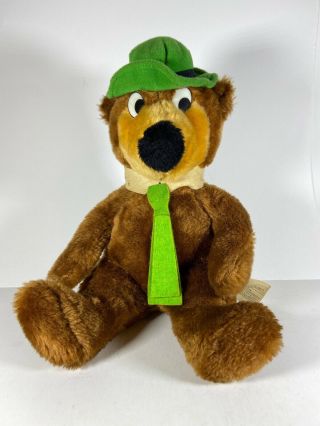 Vintage 1980 Yogi Bear Hanna - Barbera Mighty Star Plush Stuffed Animal