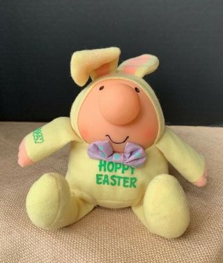 7 " Vintage 1985 Ziggy Hoppy Happy Easter Bunny American Greetings Plush Stuffed