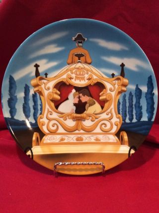 1990 Disney Cinderella Happily Ever After Decorative Plate,  The Last In Series