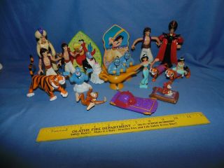 Disney Aladdin Figures Jasmine Genie Abu Lamp - Mcdonalds Toy