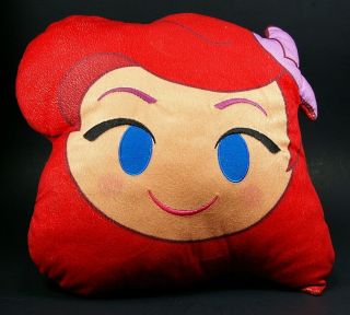 Disney Emoji Blitz Game Princess Emoji Pillow Ariel Little Mermaid Throw Pillow