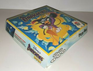 Disney Pizza Hut Darkwing Duck Graphics Kids Meal Personal Pan Pizza Box 1992