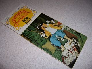 1970s Walt Disney World " Pirates Of The Caribbean " Souvenir Postcard Booklet