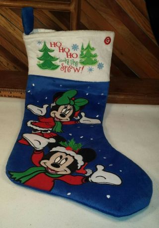 Disney Musical Christmas Stocking Mickey And Minnie Mouse