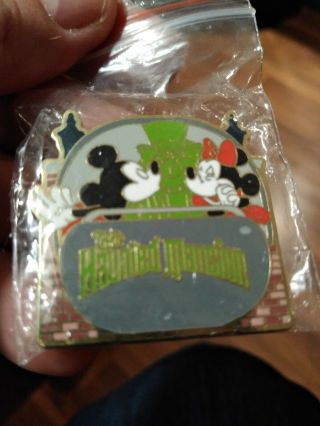 2008 Disney Wdw The Haunted Mansion With Mickey And Minnie Pin