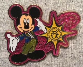 Hkdl Happy Memories To 10th Tin 5th Anniversary Mickey Mouse Disney Pin
