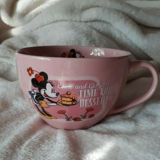 Minnie Mouse Pink Mug Coffee Cup Come And Get It Time For Dessert Disney Store