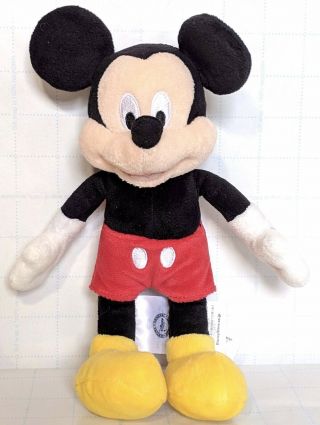 10 Inch Disney Mickey Mouse Plush Stuffed Toy Disney Store Euc
