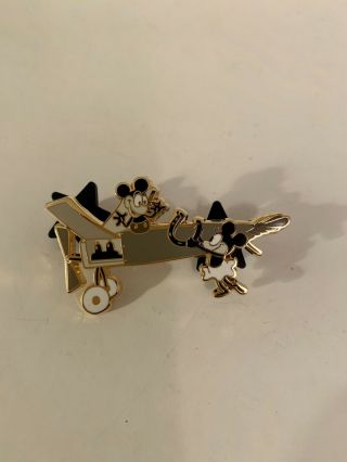 Walt Disney Family Museum Pin Plane Crazy Mickey Mouse Minnie Mouse