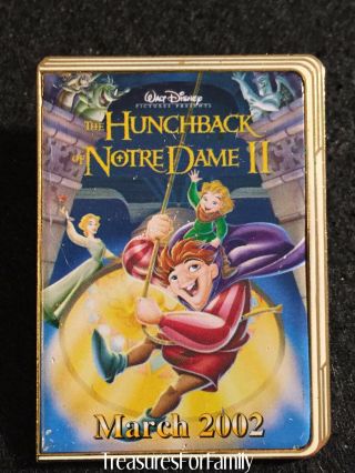 Disney Pin 12 Months Of Magic Dvd Case Hunchback Of Notre Dame Ii 2002