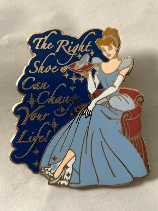 2005 Wdw Disney Surprise Pin - Cinderella The Right Shoe Can Change Your Life Le